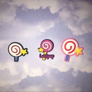 Lollipop 3 Peice Shoe Charms - Decorations - Shoe Accesories